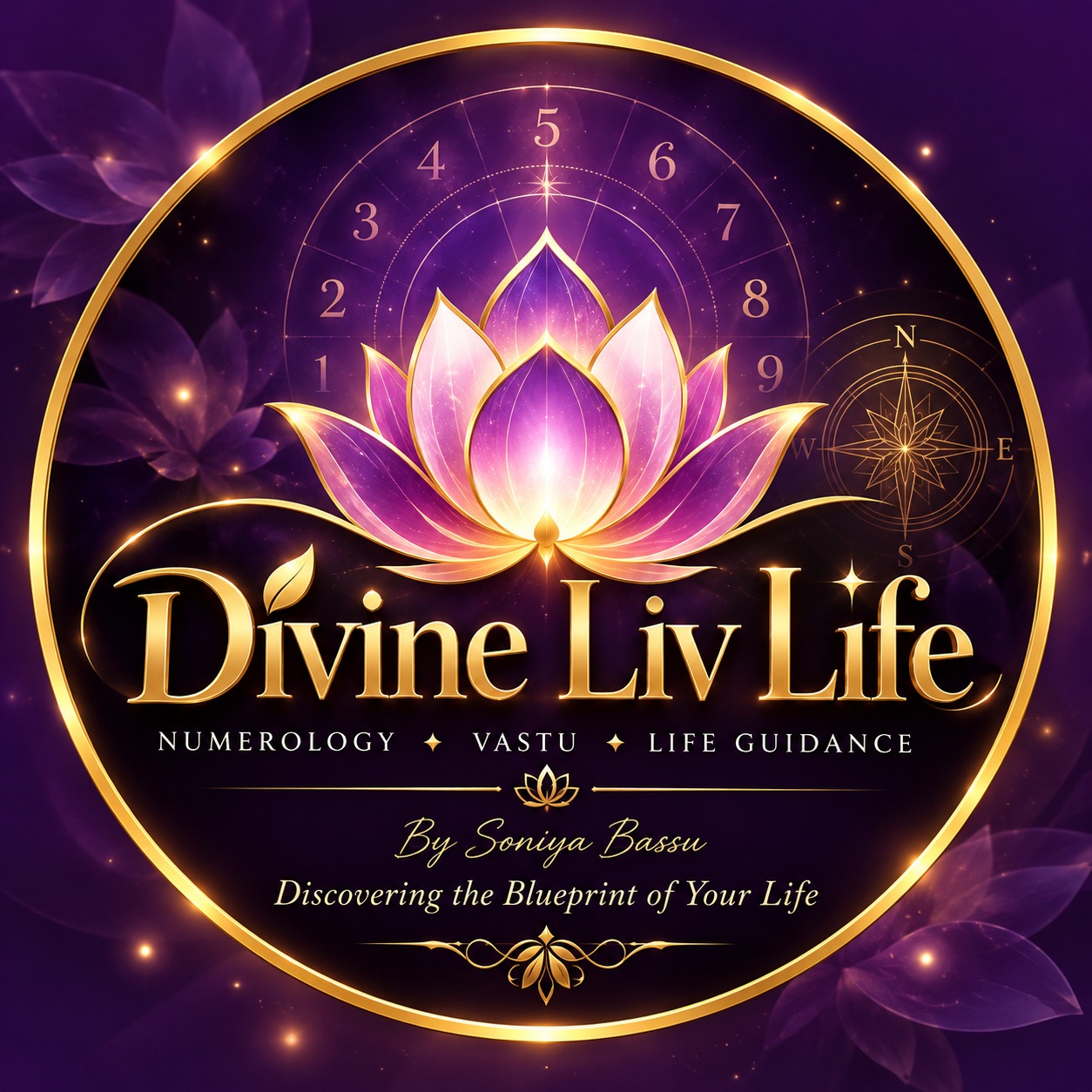 Original Divine Liv Life lotus logo